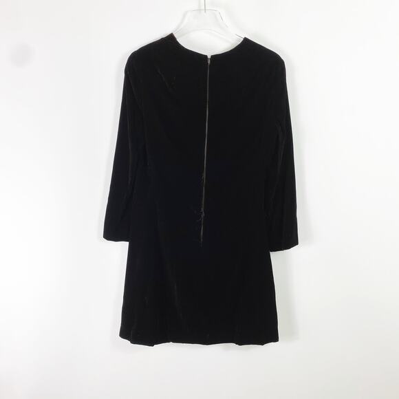 VINTAGE 70s CHUCK HOWARD Long Sleeve Velvet Dress - Picture 4 of 8